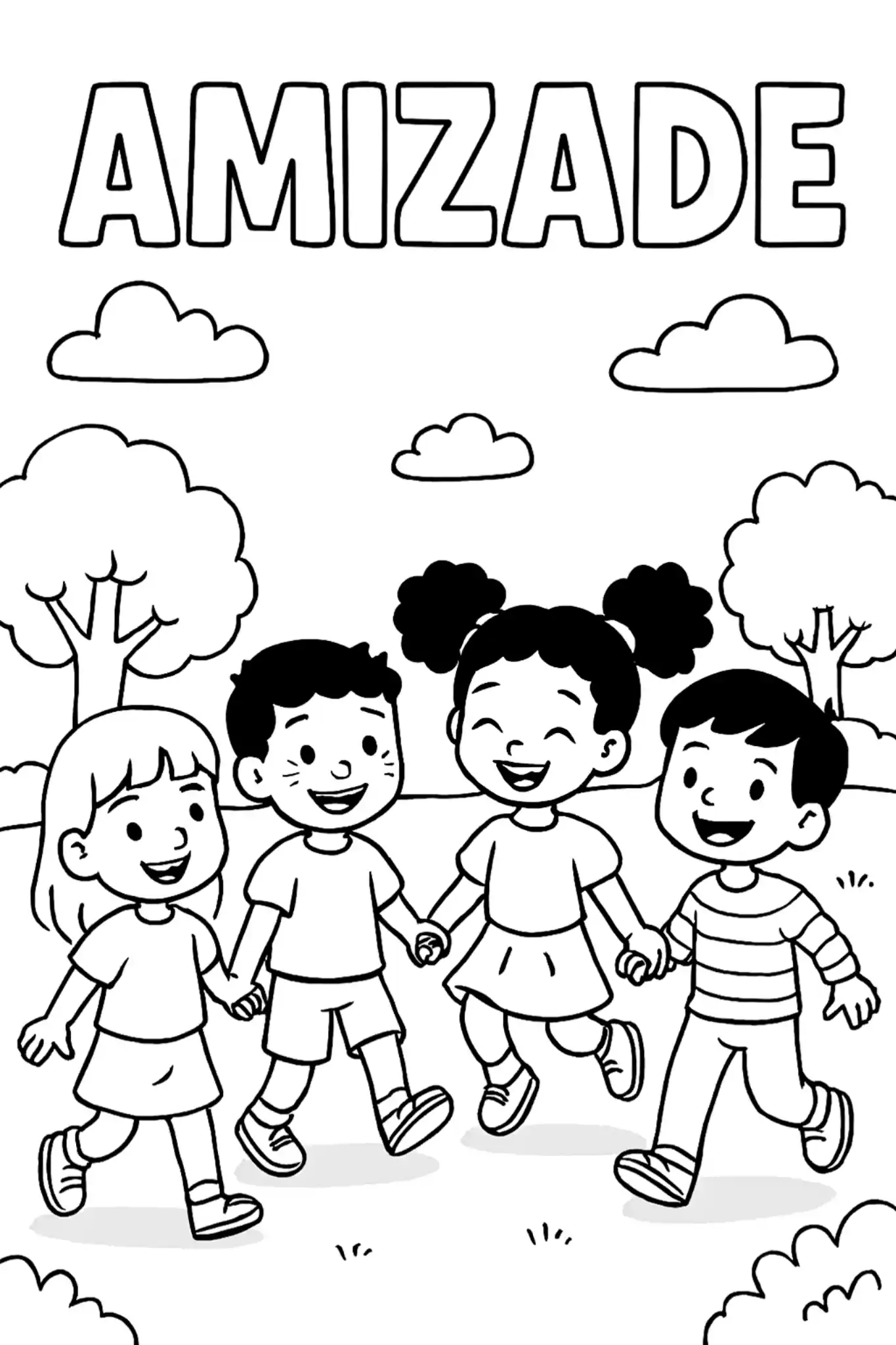 amizade colorir ultraleve