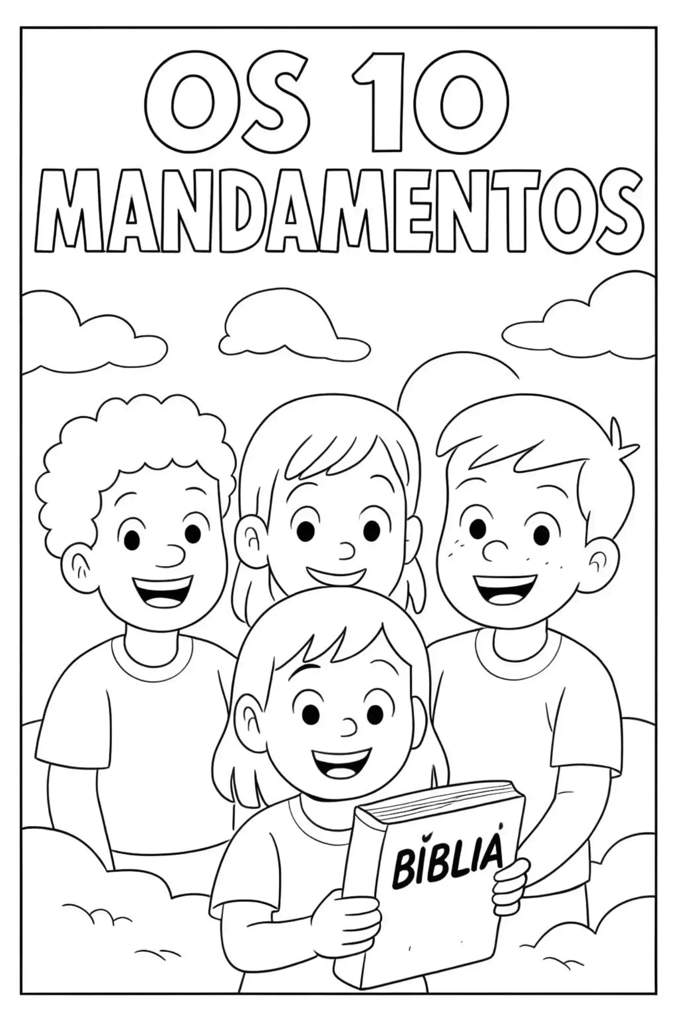os 10 mandamentos colorir ultraleve